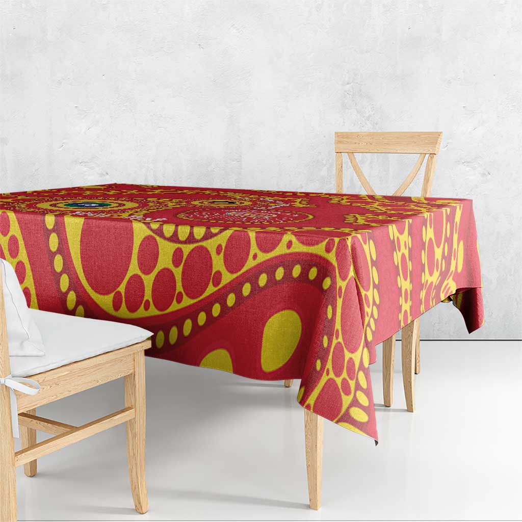 Suns NAIDOC Week 2026 Personalised Tablecloth 50 Years of Deadly Aboriginal Art