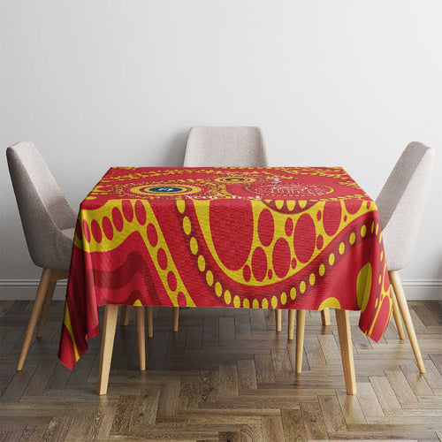 Suns NAIDOC Week 2026 Personalised Tablecloth 50 Years of Deadly Aboriginal Art