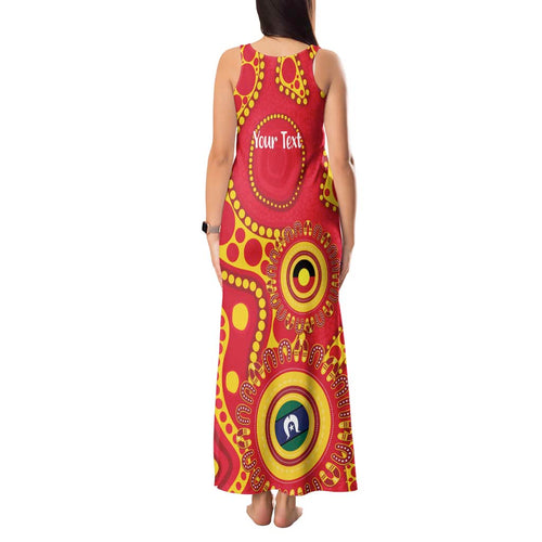 Suns NAIDOC Week 2026 Personalised Tank Maxi Dress 50 Years of Deadly Aboriginal Art