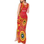 Suns NAIDOC Week 2026 Personalised Tank Maxi Dress 50 Years of Deadly Aboriginal Art
