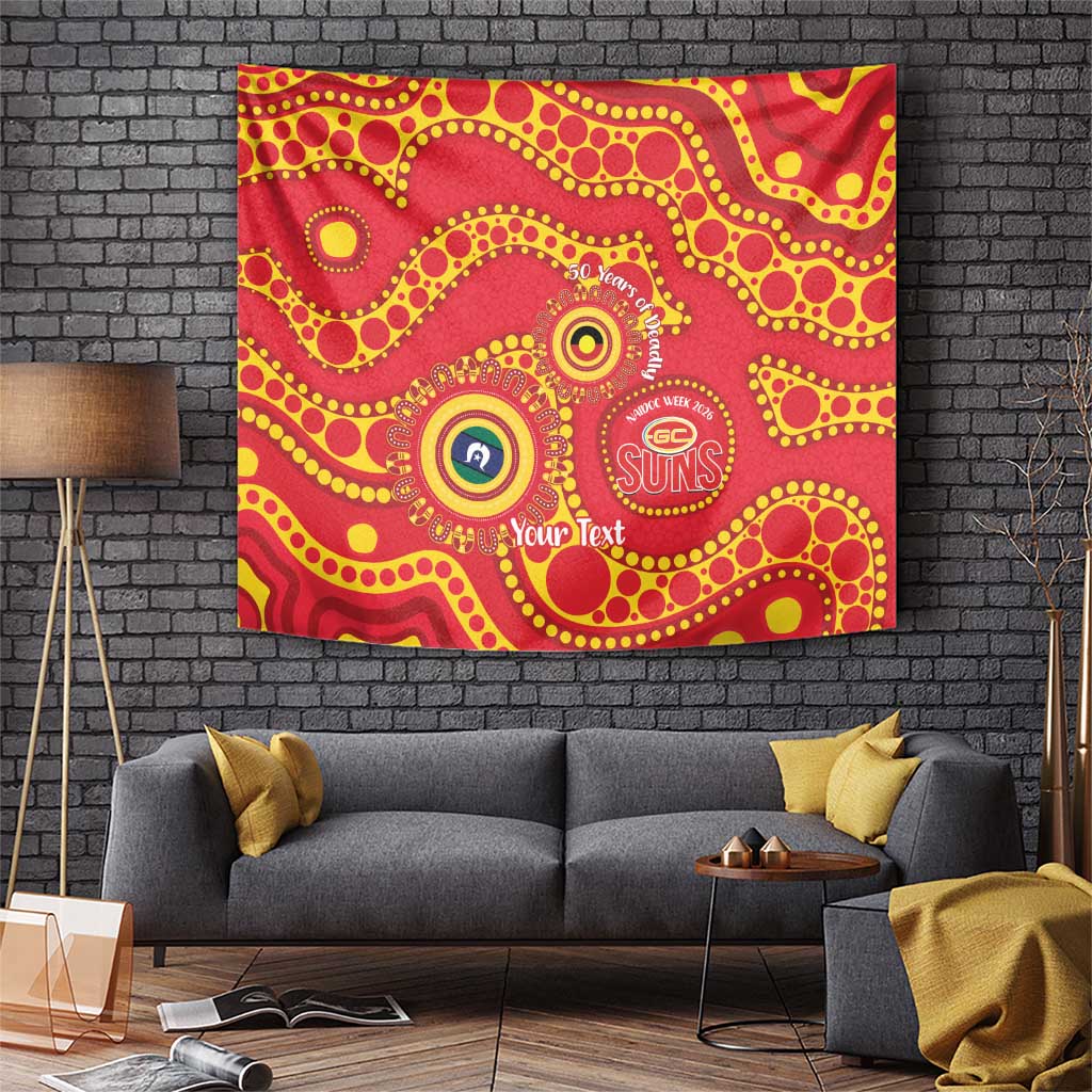 Suns NAIDOC Week 2026 Personalised Tapestry 50 Years of Deadly Aboriginal Art