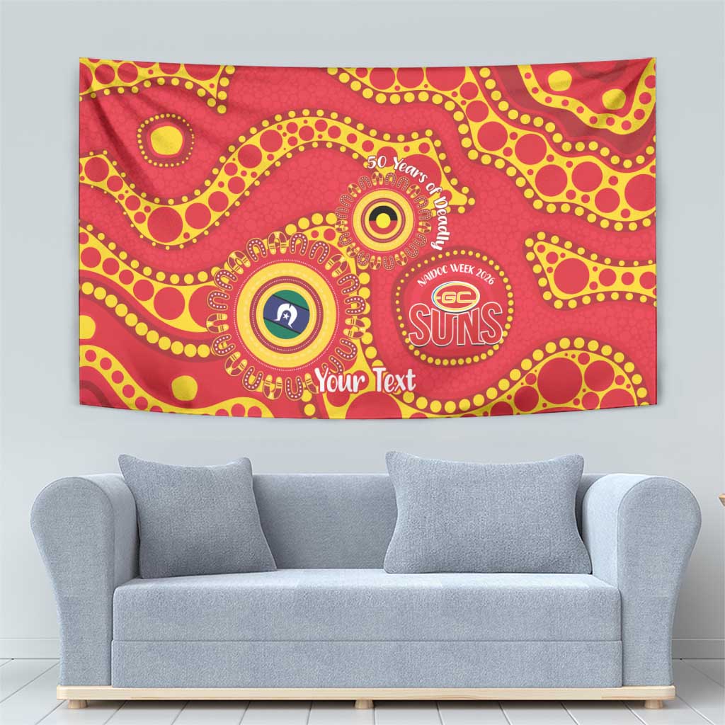 Suns NAIDOC Week 2026 Personalised Tapestry 50 Years of Deadly Aboriginal Art