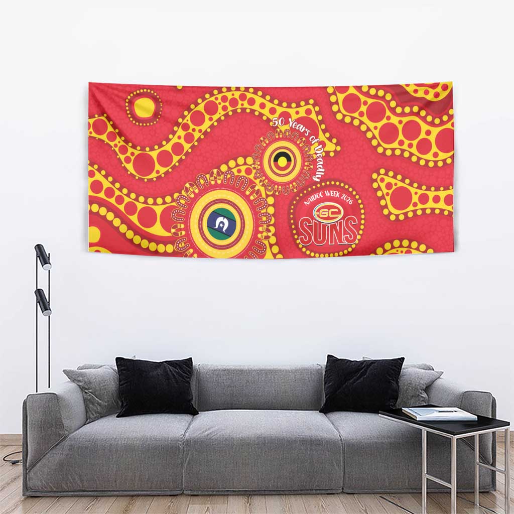 Suns NAIDOC Week 2026 Personalised Tapestry 50 Years of Deadly Aboriginal Art