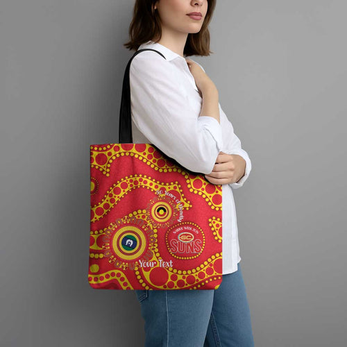 Suns NAIDOC Week 2026 Personalised Tote Bag 50 Years of Deadly Aboriginal Art