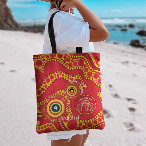Suns NAIDOC Week 2026 Personalised Tote Bag 50 Years of Deadly Aboriginal Art