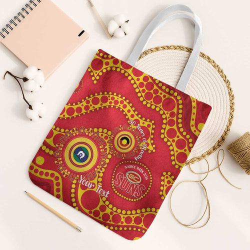 Suns NAIDOC Week 2026 Personalised Tote Bag 50 Years of Deadly Aboriginal Art