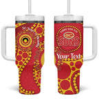 Suns NAIDOC Week 2026 Personalised Tumbler With Handle 50 Years of Deadly Aboriginal Art