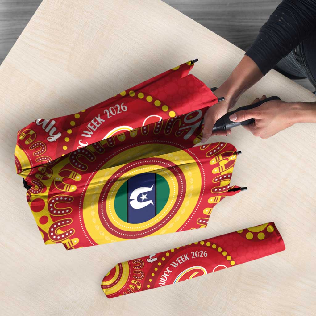 Suns NAIDOC Week 2026 Personalised Umbrella 50 Years of Deadly Aboriginal Art