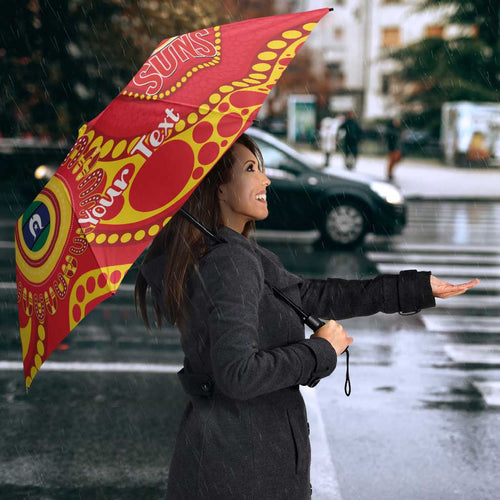 Suns NAIDOC Week 2026 Personalised Umbrella 50 Years of Deadly Aboriginal Art