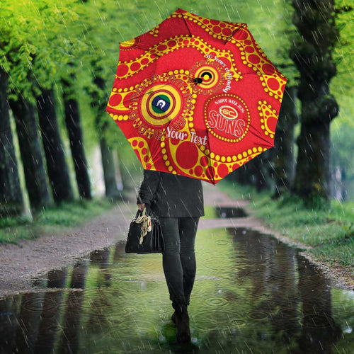 Suns NAIDOC Week 2026 Personalised Umbrella 50 Years of Deadly Aboriginal Art