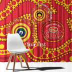 Suns NAIDOC Week 2026 Personalised Window Curtain 50 Years of Deadly Aboriginal Art