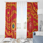 Suns NAIDOC Week 2026 Personalised Window Curtain 50 Years of Deadly Aboriginal Art