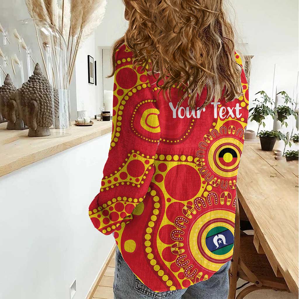 Suns NAIDOC Week 2026 Personalised Women Casual Shirt 50 Years of Deadly Aboriginal Art
