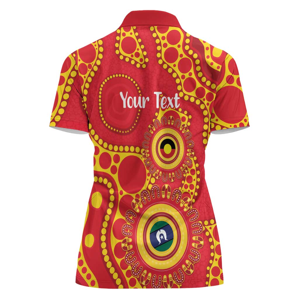 Suns NAIDOC Week 2026 Personalised Women Polo Shirt 50 Years of Deadly Aboriginal Art