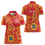 Suns NAIDOC Week 2026 Personalised Women Polo Shirt 50 Years of Deadly Aboriginal Art