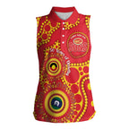 Suns NAIDOC Week 2026 Personalised Women Sleeveless Polo Shirt 50 Years of Deadly Aboriginal Art
