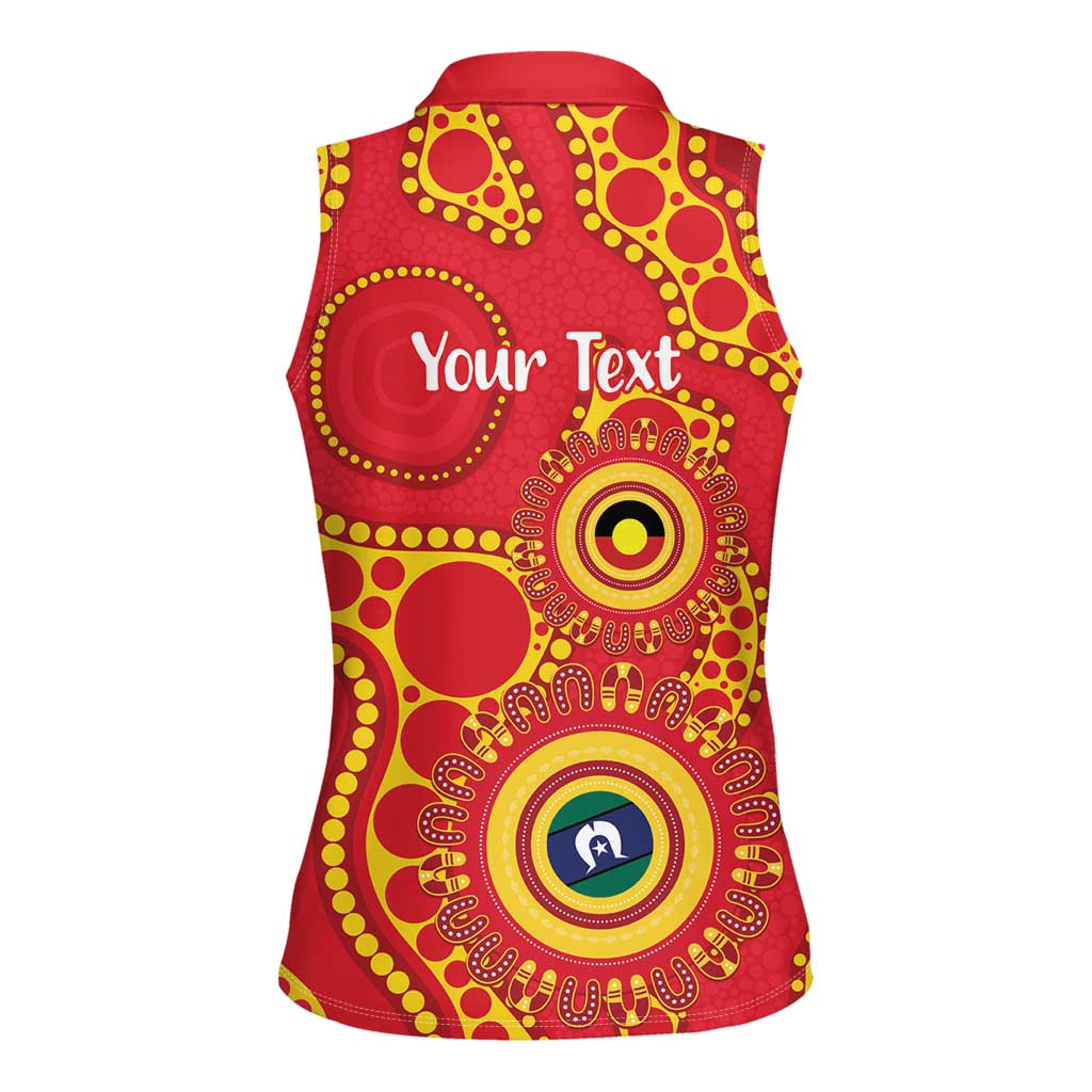 Suns NAIDOC Week 2026 Personalised Women Sleeveless Polo Shirt 50 Years of Deadly Aboriginal Art