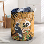 Personalised Australia Magpie NAIDOC Week 2026 Laundry Basket 50 Years of Deadly Aboriginal Art