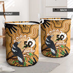 Personalised Australia Magpie NAIDOC Week 2026 Laundry Basket 50 Years of Deadly Aboriginal Art