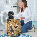 Personalised Australia Magpie NAIDOC Week 2026 Laundry Basket 50 Years of Deadly Aboriginal Art
