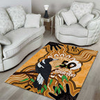 Personalised Australia Magpie NAIDOC Week 2026 Area Rug 50 Years of Deadly Aboriginal Art