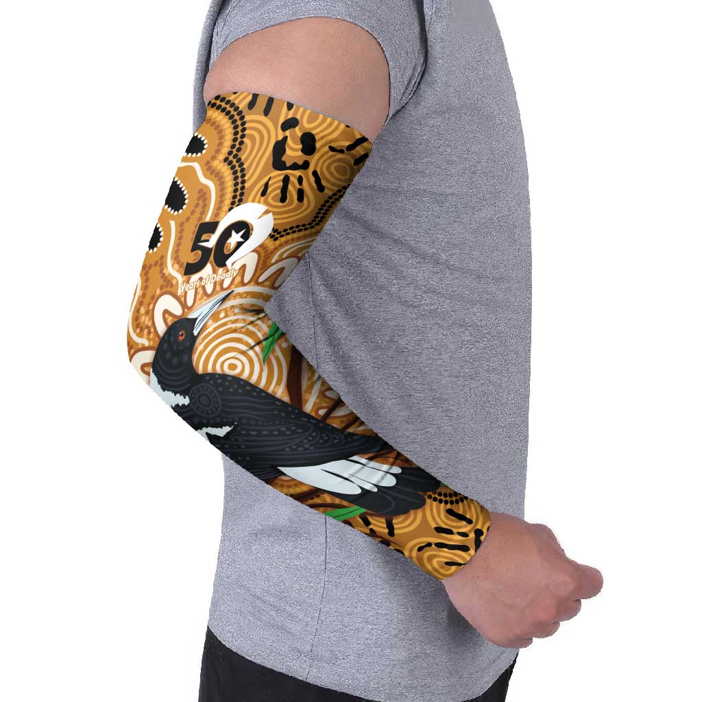Personalised Australia Magpie NAIDOC Week 2026 Arm Sleeves 50 Years of Deadly Aboriginal Art