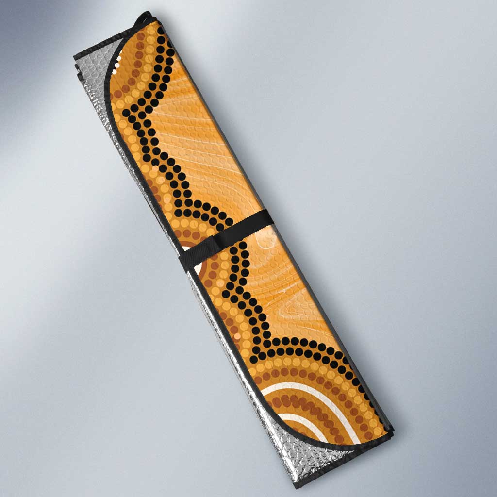 Personalised Australia Magpie NAIDOC Week 2026 Auto Sun Shade 50 Years of Deadly Aboriginal Art