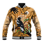 Personalised Australia Magpie NAIDOC Week 2026 Baseball Jacket 50 Years of Deadly Aboriginal Art