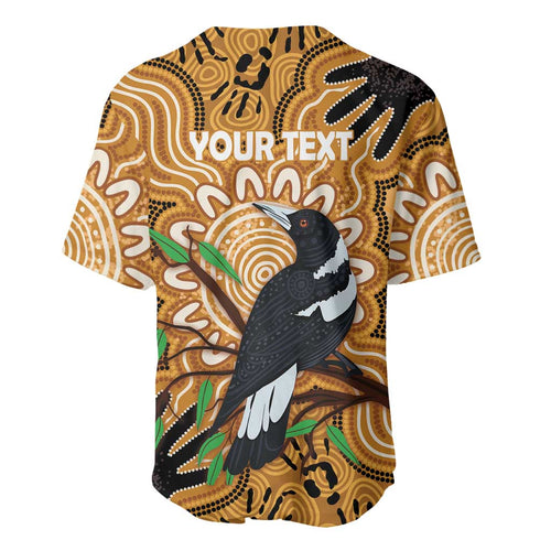 Personalised Australia Magpie NAIDOC Week 2026 Baseball Jersey 50 Years of Deadly Aboriginal Art