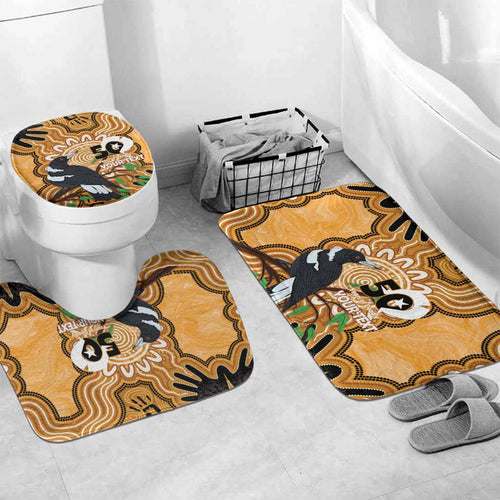Personalised Australia Magpie NAIDOC Week 2026 Bathroom Set 50 Years of Deadly Aboriginal Art