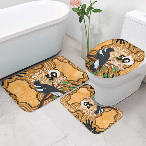 Personalised Australia Magpie NAIDOC Week 2026 Bathroom Set 50 Years of Deadly Aboriginal Art