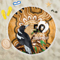 Personalised Australia Magpie NAIDOC Week 2026 Beach Blanket 50 Years of Deadly Aboriginal Art