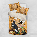 Personalised Australia Magpie NAIDOC Week 2026 Bedding Set 50 Years of Deadly Aboriginal Art
