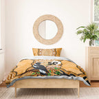 Personalised Australia Magpie NAIDOC Week 2026 Bedding Set 50 Years of Deadly Aboriginal Art