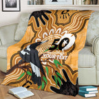 Personalised Australia Magpie NAIDOC Week 2026 Blanket 50 Years of Deadly Aboriginal Art
