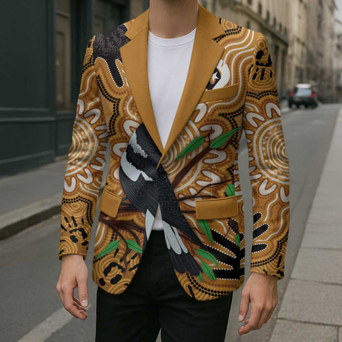 Personalised Australia Magpie NAIDOC Week 2026 Blazer 50 Years of Deadly Aboriginal Art