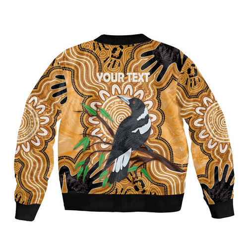Personalised Australia Magpie NAIDOC Week 2026 Bomber Jacket 50 Years of Deadly Aboriginal Art