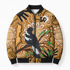 Personalised Australia Magpie NAIDOC Week 2026 Bomber Puffer Jacket 50 Years of Deadly Aboriginal Art