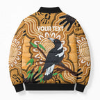 Personalised Australia Magpie NAIDOC Week 2026 Bomber Puffer Jacket 50 Years of Deadly Aboriginal Art