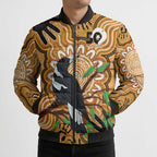 Personalised Australia Magpie NAIDOC Week 2026 Bomber Puffer Jacket 50 Years of Deadly Aboriginal Art