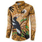 Personalised Australia Magpie NAIDOC Week 2026 Button Sweatshirt 50 Years of Deadly Aboriginal Art
