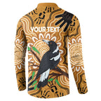 Personalised Australia Magpie NAIDOC Week 2026 Button Sweatshirt 50 Years of Deadly Aboriginal Art