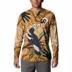 Personalised Australia Magpie NAIDOC Week 2026 Button Sweatshirt 50 Years of Deadly Aboriginal Art
