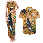 Personalised Australia Magpie NAIDOC Week 2026 Couples Matching Tank Maxi Dress and Hawaiian Shirt 50 Years of Deadly Aboriginal Art