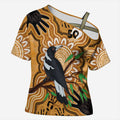 Personalised Australia Magpie NAIDOC Week 2026 Cross Shoulder Shirt 50 Years of Deadly Aboriginal Art
