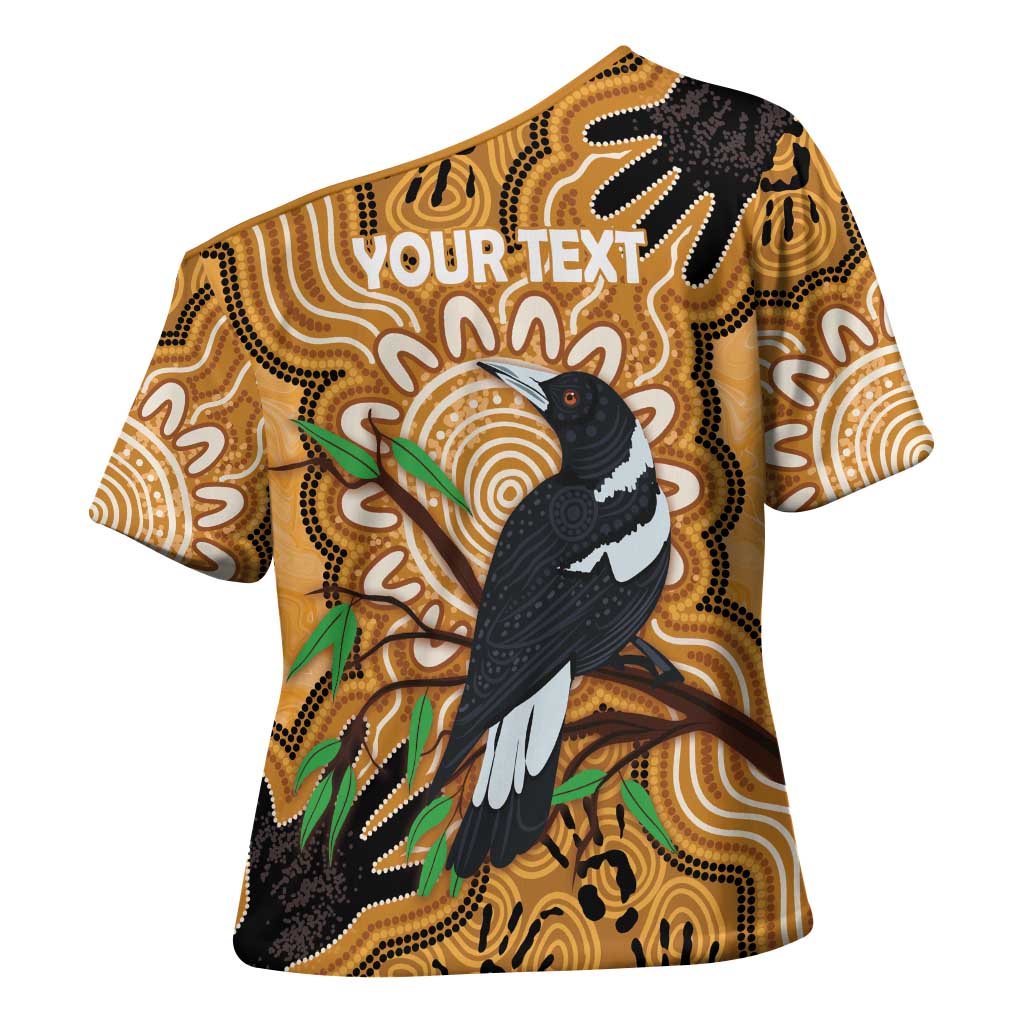 Personalised Australia Magpie NAIDOC Week 2026 Cross Shoulder Shirt 50 Years of Deadly Aboriginal Art