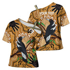 Personalised Australia Magpie NAIDOC Week 2026 Cross Shoulder Shirt 50 Years of Deadly Aboriginal Art
