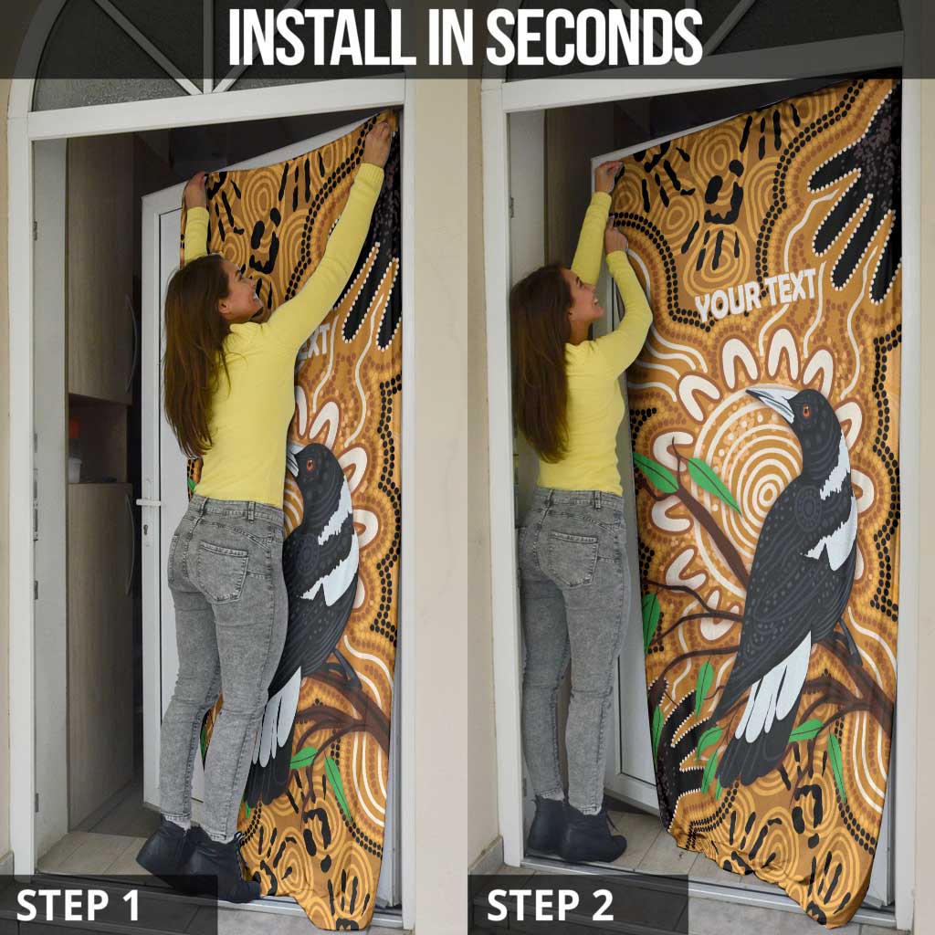 Personalised Australia Magpie NAIDOC Week 2026 Door Cover 50 Years of Deadly Aboriginal Art