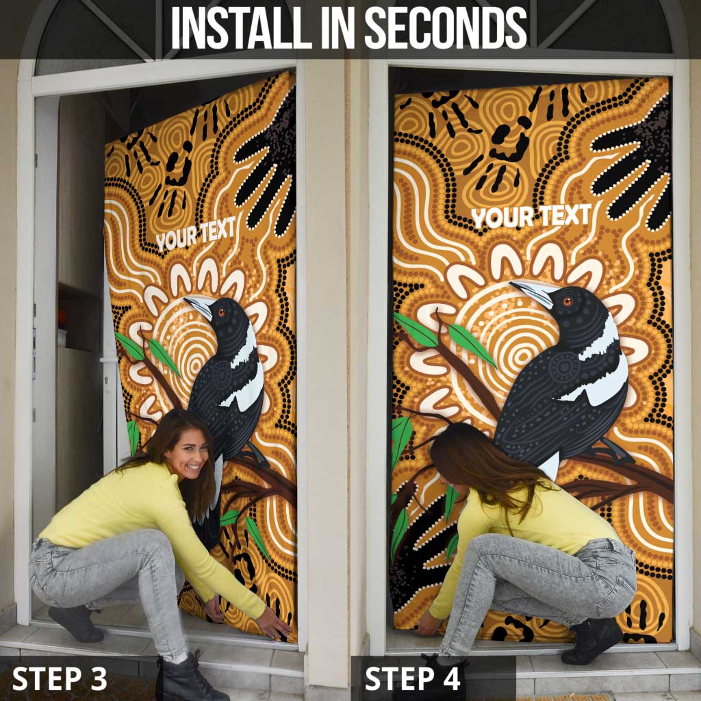 Personalised Australia Magpie NAIDOC Week 2026 Door Cover 50 Years of Deadly Aboriginal Art
