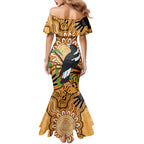 Personalised Australia Magpie NAIDOC Week 2026 Family Matching Mermaid Dress and Hawaiian Shirt 50 Years of Deadly Aboriginal Art
